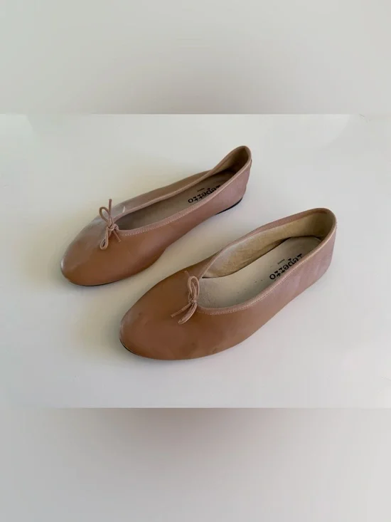 Repetto Lilouh Leather Ballet Flats Carnation Nude Pink Size 40 fits 8.5 or 9 US - Picture 4 of 12